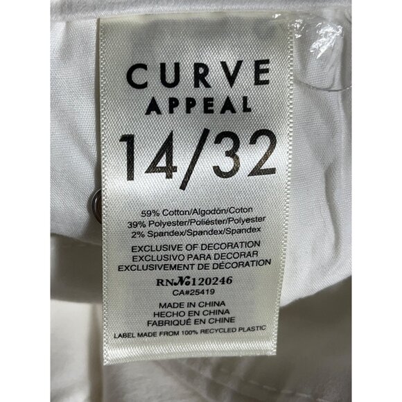 Curve Appeal Jeans Bootcut Soft Cotton Blend Summer Chic Classic Womens 14/32 - Picture 4 of 11